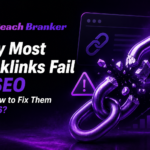 Illustration of broken backlinks representing common SEO link building mistakes and how to fix low-quality backlinks for better Google rankings in 2026.
