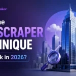 Skyscraper Technique SEO strategy in 2026 featuring content growth, backlinks, search visibility, and ReachBranker branding.